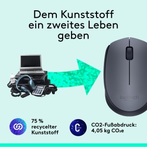 Mouse wireless Logitech M170 24 GHz 12 luni autonomie Gri - Img 5