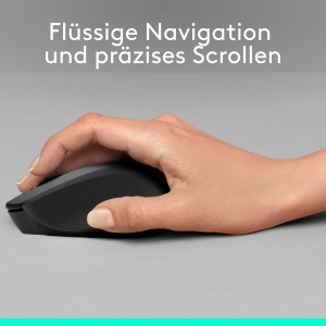 Mouse wireless Logitech M330 SILENT PLUS, design ergonomic, autonomie 24 luni - Img 4