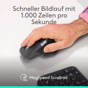 Mouse wireless Logitech MX Master 4 Business 8K DPI MagSpeed Scroll Bluetooth USB-C Grafit - Img 6