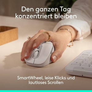Mouse wireless Logitech Signature Comfort M850 L, ergonomica, cu Bluetooth, pentru dreptaci - Img 5