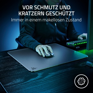 Mousepad gaming din sticla Razer Atlas, 450x400x5mm, ultra-neted, negru - Img 5