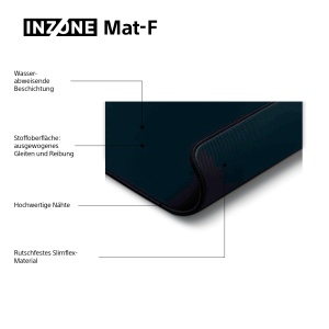 Mousepad Gaming Sony INZONE Mat-F, 480 x 400 mm, Negru, Rutschtfest - Img 7