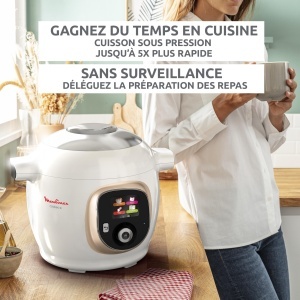 Multicooker inteligent Moulinex Cookeo CE85CA10 6L Alb 150 retete preprogramate 6 moduri de gatire - Img 4