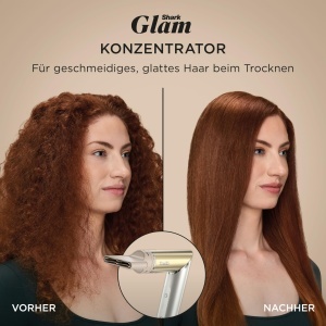 Multistyler Shark Glam cu 5 accesorii, hitzekontrollierte ceramica, finisaj lucios - Img 9