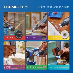 Multitool Dremel 8150, 7.2V, acumulator USB-C, 20 accesorii, viteza variabila 5000-30000 RPM - Img 6