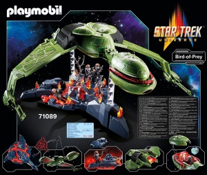 Nava spatiala PLAYMOBIL Star Trek Klingonenschip Bird-of-Prey cu 6 figurine si efecte de lumina - Img 10