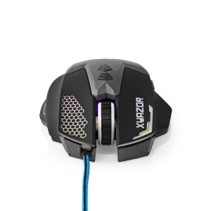NEDIS Gaming Mouse - Cu fir - 800/1200 / 1600/2400 DPI - DPI reglabil - Numar de butoane: 7 - Dreptaci - 1,50 m - LED - Img 4
