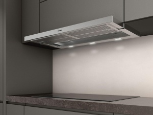 NEFF D49ML54X1 Hota aspiranta incorporata, hota cu ecran plat N 70, 90 cm, aer evacuat sau aer de recirculare, otel inoxidabil [clasa energetica B] - Img 2