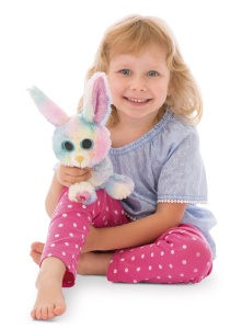 NICI Glubschis: The Original - Rainbow Candy 15 cm - Iepuras de plus cu ochi mari - Jucarie de plus pufoasa cu ochi sclipici - Jucarie de plus pentru iubitorii de jucarii de plus - 45561 - Img 2