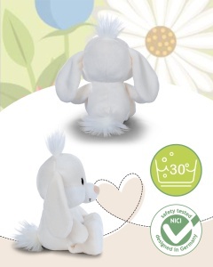NICI Happy Hase 62675 Iepure de Plus 20cm Beige Material RPET - Img 4