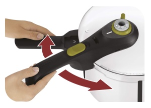 Oala cu presiune Tefal P2530737 Secure 5 Neo, 6 L, inox, verde - Img 4