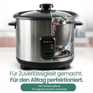 Oala de gatit orez Emerio RCE-110118.5, 1.5L, 500W, inox - Img 6