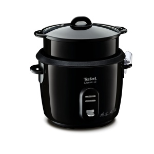 Oala de gatit orez Tefal New Classic RK1038, 5L, negru-metalic, cu functie de aburire