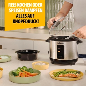 Oala de gatit orez Tristar RK-6144, 1L, 400W, inox - Img 5