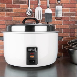 Oala de gatit pentru orez Buffalo CB944, 10L, 2.95kW, alba, antiaderenta - Img 2