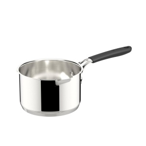 Oala din inox Lagostina Tempra, 16 cm, cu maner din silicon, pentru inductie si cuptor