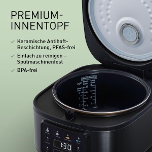 Oala electrica de gatit Panasonic SR-DA152KXE, 1.5 litri, negru - Img 4