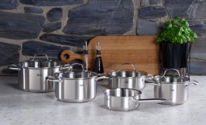Oala inox Fissler San Francisco, 3.3 L, 20 cm, cu capac din sticla - Img 2