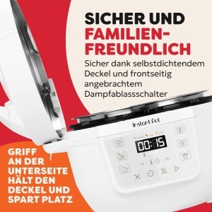 Oala multifunctionala Instant Pot 7-in-1 38L Meersalz Alb - Img 5