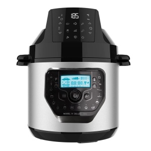 Oala programabila Cecotec cu friteuza cu aer si robot de bucatarie multifunctional GM H Deluxe Fry. 6 litri, capac frontal, programabil, temperatura reglabila 24 de ore - Img 1