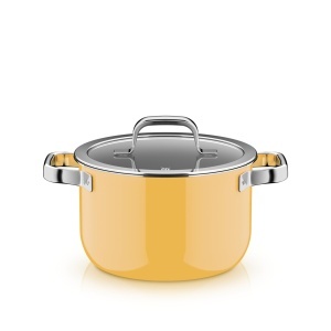 Oala WMF Fusiontec Mineral Pro 20 cm Material Durabil si Rezistent la Zgariere Inductie Mango Yellow