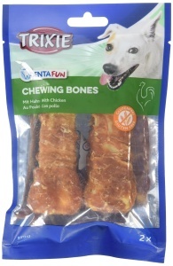 Oase dentare TRIXIE Denta Fun cu pui, 11 cm, 2 x 60 g