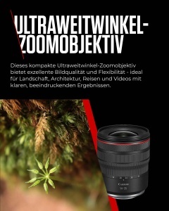 Obiectiv Canon RF 14-35mm F4L IS USM, Ultraweitwinkel-Zoom, Stabilizare 5 trepte - Img 3