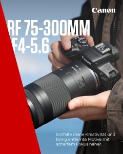 Obiectiv Telezoom Canon RF 75-300mm F4-5.6, Autofocus, Usor, Compact - Img 2