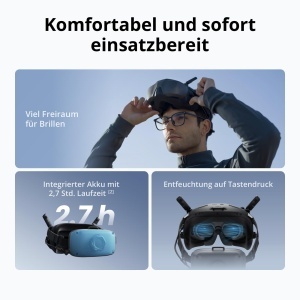 Ochelari FPV DJI Goggles N3, 1080p, transmisie wireless, autonomie 2.7 ore - Img 3