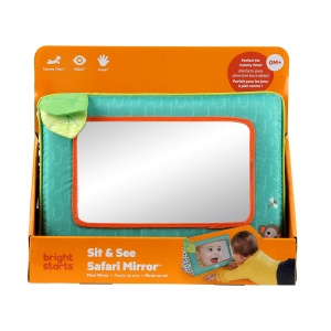 Oglinda pentru bebelusi Bright Starts, cadru colorat, cu efect 3D, pliabila - Img 8