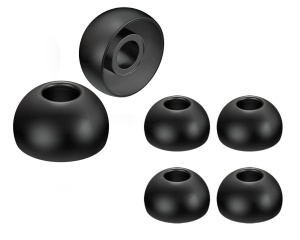 Ohrpolster din silicon pentru casti audio JVC EP-FX2L-B, set 6 bucati, 3 dimensiuni, negru - Img 2