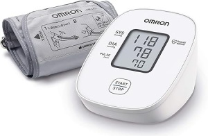 OMRON X2 Basic - Tensiometru automat pentru braț, validat clinic | Detectare bătăi neregulate ale inimii | cu control al scaunului manșetei | Operare ușoară cu un singur buton | 22-32 cm