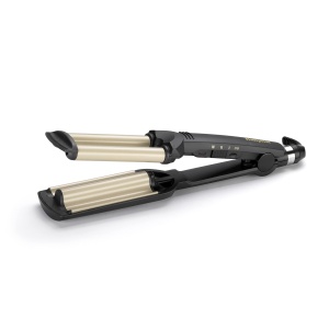 Ondulator BaByliss Easy Waves C260E Beach Waves 3 trepte de temperatura Ceramic Titanium Gold Negru - Img 7