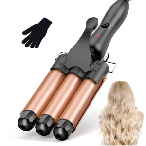 Ondulator cu 3 Tuburi pentru Par, Model 25mm, Temperatura Reglabila 150-210C