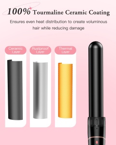 Ondulator de par BESTOPE PRO 6-in-1, 6 capete interschimbabile, temperatura ajustabila, negru - Img 8