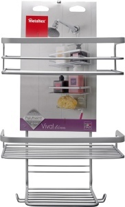 Organizator baie Metaltex Viva Polytherm fara gaurire 23x12x38-47 cm capacitate 10 kg - Img 5