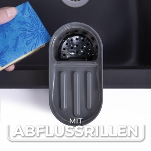 Organizator Spalare Vileda din Inox - Fara Gauri, Cu Suport Ventuzat, Design Modern - Img 5