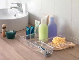 Organizer sertar Metaltex, transparent, 15.5 x 23 x 5.5 cm - Img 7