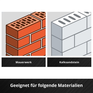 Original Einhell S-CASE 10 buc. Set de burghie pentru zidarie (conform DIN 10083-2 din otel de scule, tija E 6.3, placa de carbura introdusa, ax laminat cu role incl. cutie de depozitare) - Img 6