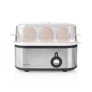Ouale fierte Nedis Capacitate 3 oua, Inox, Spalare la masina - Img 1