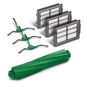 Pachet de inlocuire iRobot pentru Roomba Plus 405 si 505, 3 filtre, 3 perii, 1 perie din cauciuc