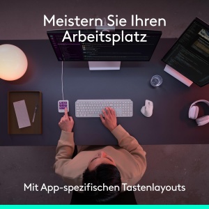 Pad programabil Logitech MX Keypad, 9 taste LCD personalizabile, gri - Img 5