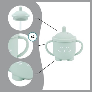 Pahar pentru invatarea bautului Babymoov ISY CUP, 150ml, silicon, antialunecare - Img 4
