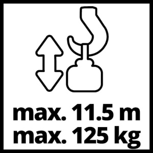 Palan cu cablu Einhell TC-EH 250 450 W intrerupator de oprire de urgenta frana automata si oprire limita incl cablu de sarma fara rasucire de 12 m scr - Img 11