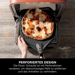 Paleta pizza Ninja Woodfire XSKPZPLEU 12 inch aluminiu perforat maner ergonomic - Img 4