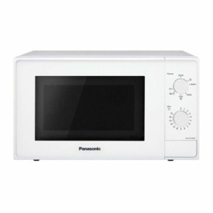 Panasonic NN-K10JWMEPG Cuptor cu microunde compact 20 L, 800 W, 2 butoane, 1.000 W, gratar de cuart, platan din sticla de 255 mm, 5 niveluri de putere, alb. - Img 1