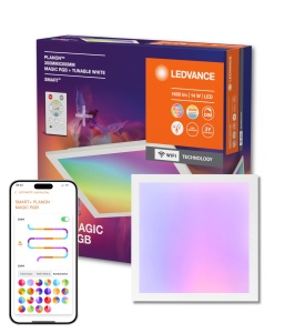 Panou LED inteligent LEDVANCE SMART Planon, 18W, 1600lm, RGB, alb