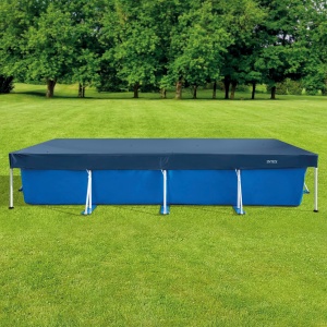 Panza de acoperire pentru piscina INTEX 450x220 cm, din polietilena reciclata, rezistenta la UV - Img 7