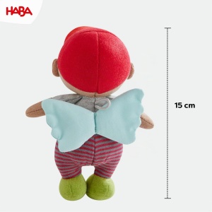 Papusa de Plus HABA Oskar 15 cm, Washable, Perfecta pentru Bebei si Copii - Img 5