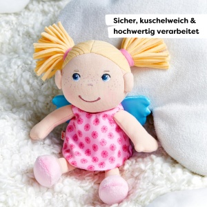 Papusa din material textil HABA Schutzengel Finja 20 cm lavabila pentru bebelusi si copii mici - Img 3
